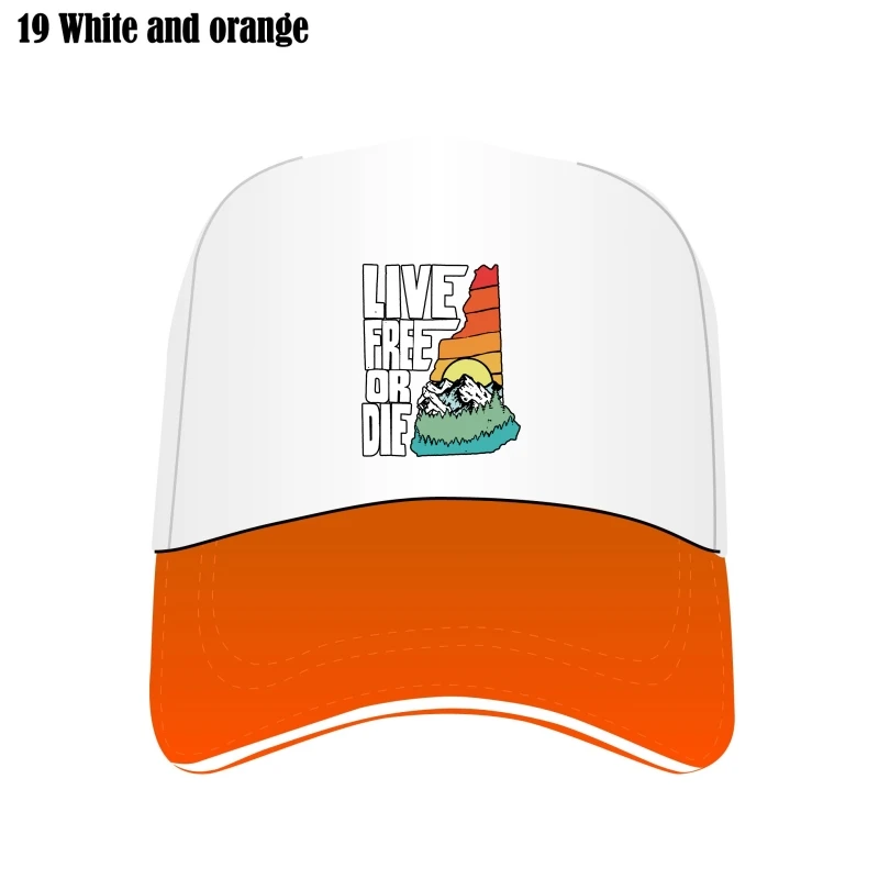 

Live Free Or Die Retro New Hampshire Nature Bill Hats Cap Custom Special Print
