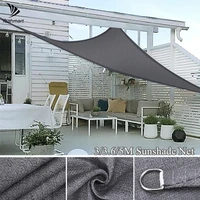 yeahmart triangle sun shade sail uv block pe awning durable perfect for outdoor patio garden yard backyard sunshade cloth canopy