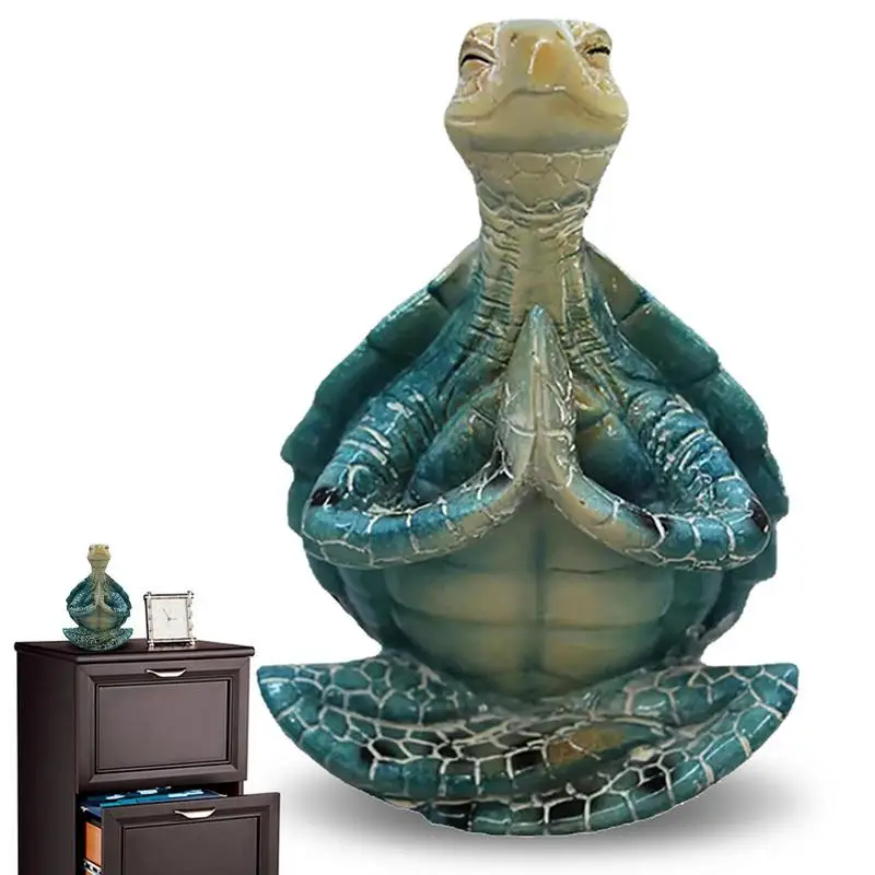 

Sea Turtle Statue Meditating Zen Yoga Sea Turtle Sculpture For Namaste Resin Figurine Garden Ornament Best Art Decor For Patio