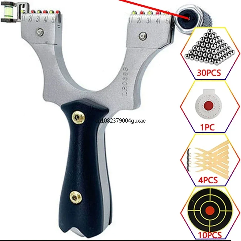 Металлическая рогатка с лазерным прицелом охота и стрельба на открытом воздухе