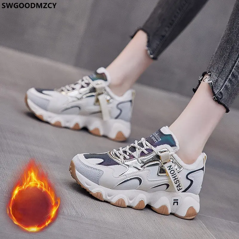 Women Luxury Ladies Shoes Platform Sneakers Running Shoes Fo
