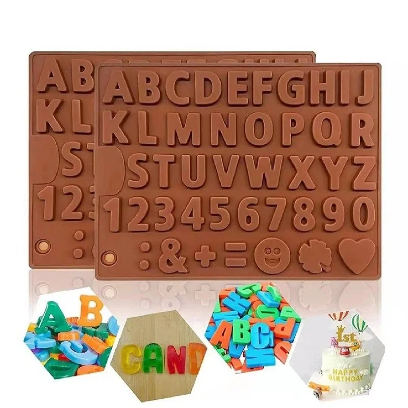 

New Silicone Chocolate Mold Non-Stick Cake Mould Jelly Candy 3D DIY Molds Kitchen Accessories Reusable Baking Tools