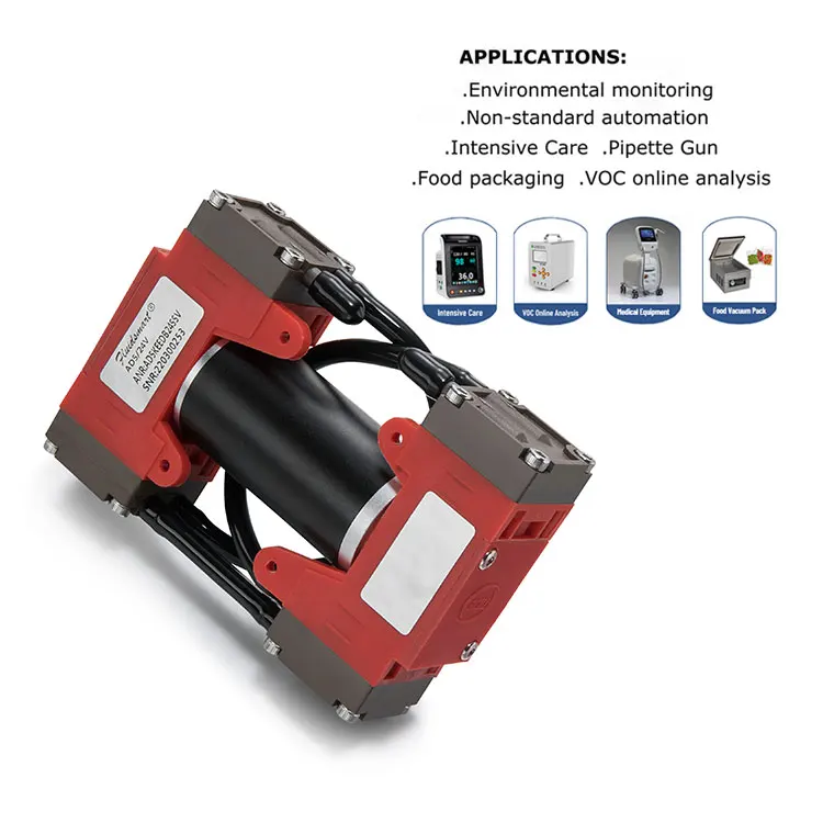 

5.2L/Min High Pressure DC Brushless Motor Mini Gas Pump Piezo Micro Air Pump 12V 24V Portable Diaphragm Vacuum Pump