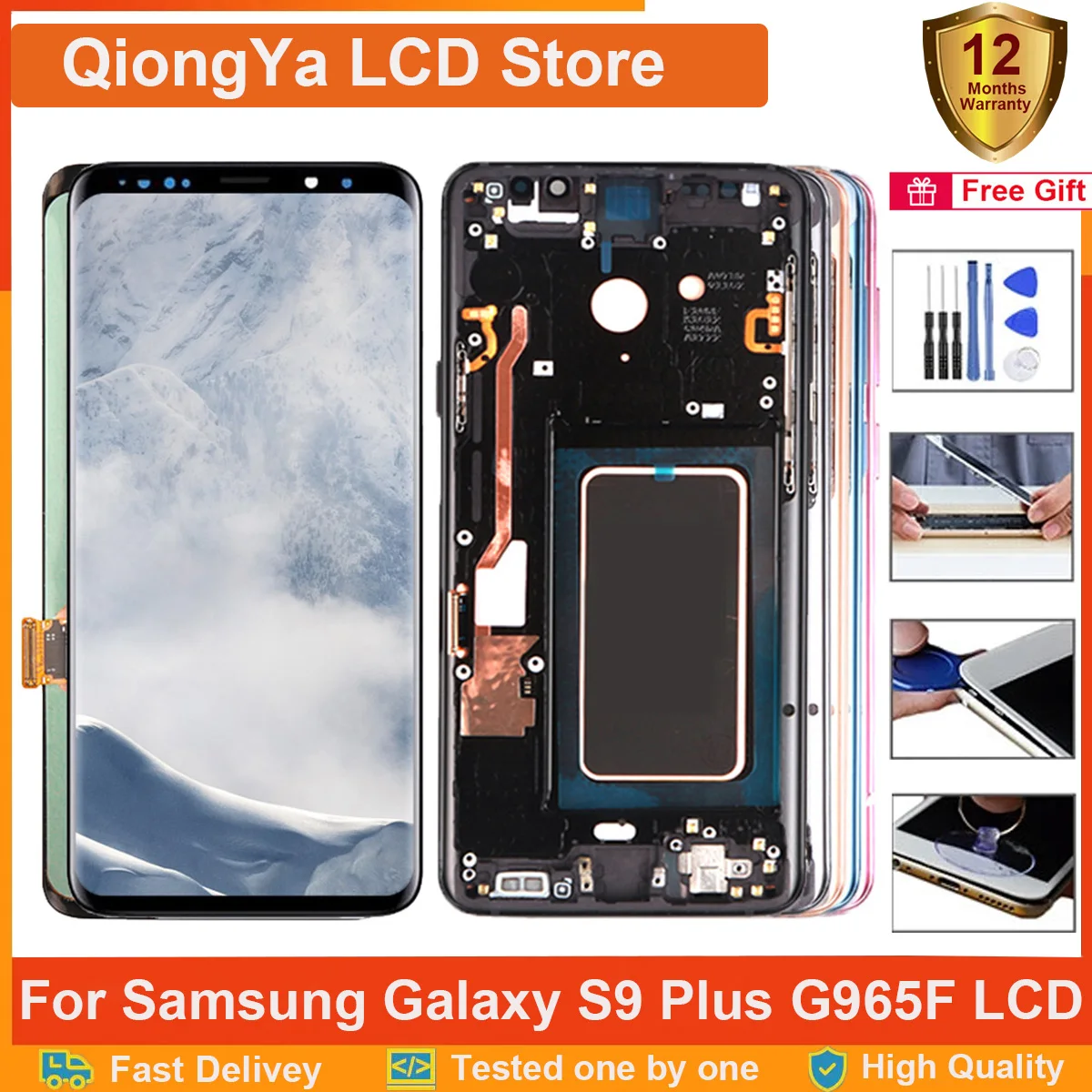 

Оригинальный дисплей 6,2 дюйма s9 plus для Samsung Galaxy S9 Plus lcd G965 SM-G965A G965U G965F ЖК-дисплей с сенсорным экраном и дигитайзером в сборе