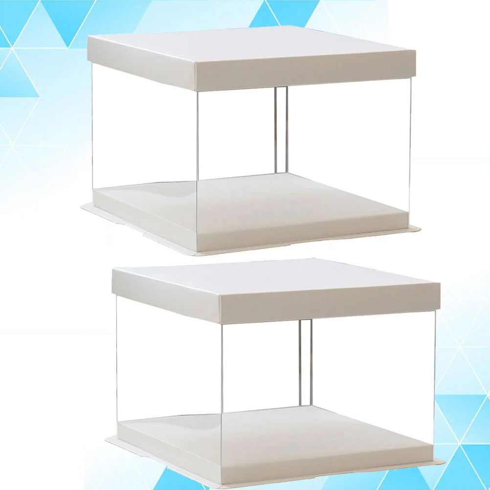 

Cake Boxes Container Box Bakery Gift Packaging Stand Carrier Pie Party Birthday Containers Clear Display Holder Keeper Dome