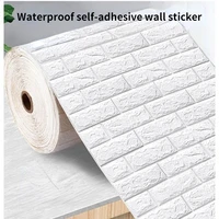formaldehyde free environmental protection wall stickers diy 3d waterproof self adhesive wallpaper for tv wall