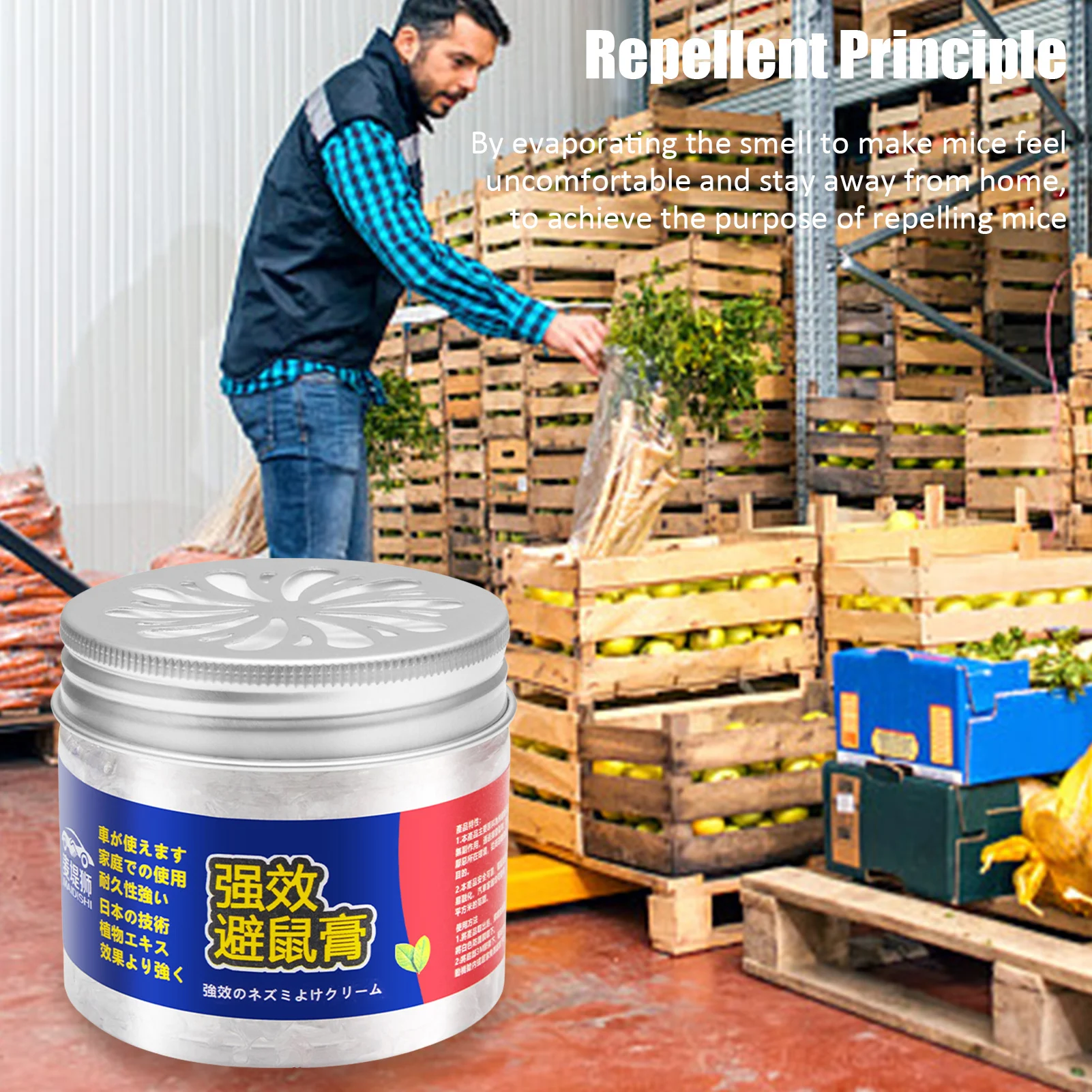 

Mice Repel Magic Box Safe Humane Mouse Trap Substitute Powerful Anti-Mice Cream With Peppermint Oil To Repelling Mice