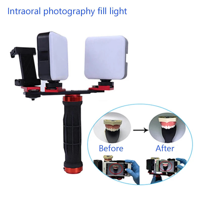 LED Portable Dental Phone Photograph Flash Light Led Camera Clip-on Mobile Phone Fill Light Video Usb Charging For All Phone