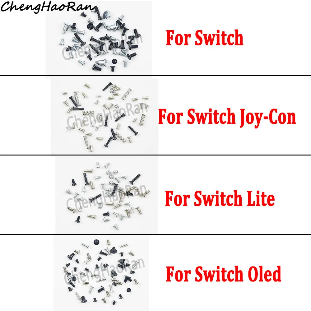1 комплект винтов с полным корпусом для переключателя NS Lite Oled Joy-Con левая и правая