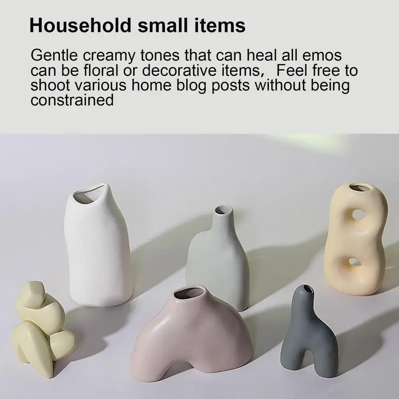 

Modern Minimalist Vase High Quality Ceramic Vase Centerpiece Multifunctional Vase Decor For Home Kitchen Office And Balcony