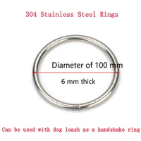 1pcs 304 stainless steel ring o ring decorative ring quick connect ring steel ring lifting ring solid fishing net ring pet ring