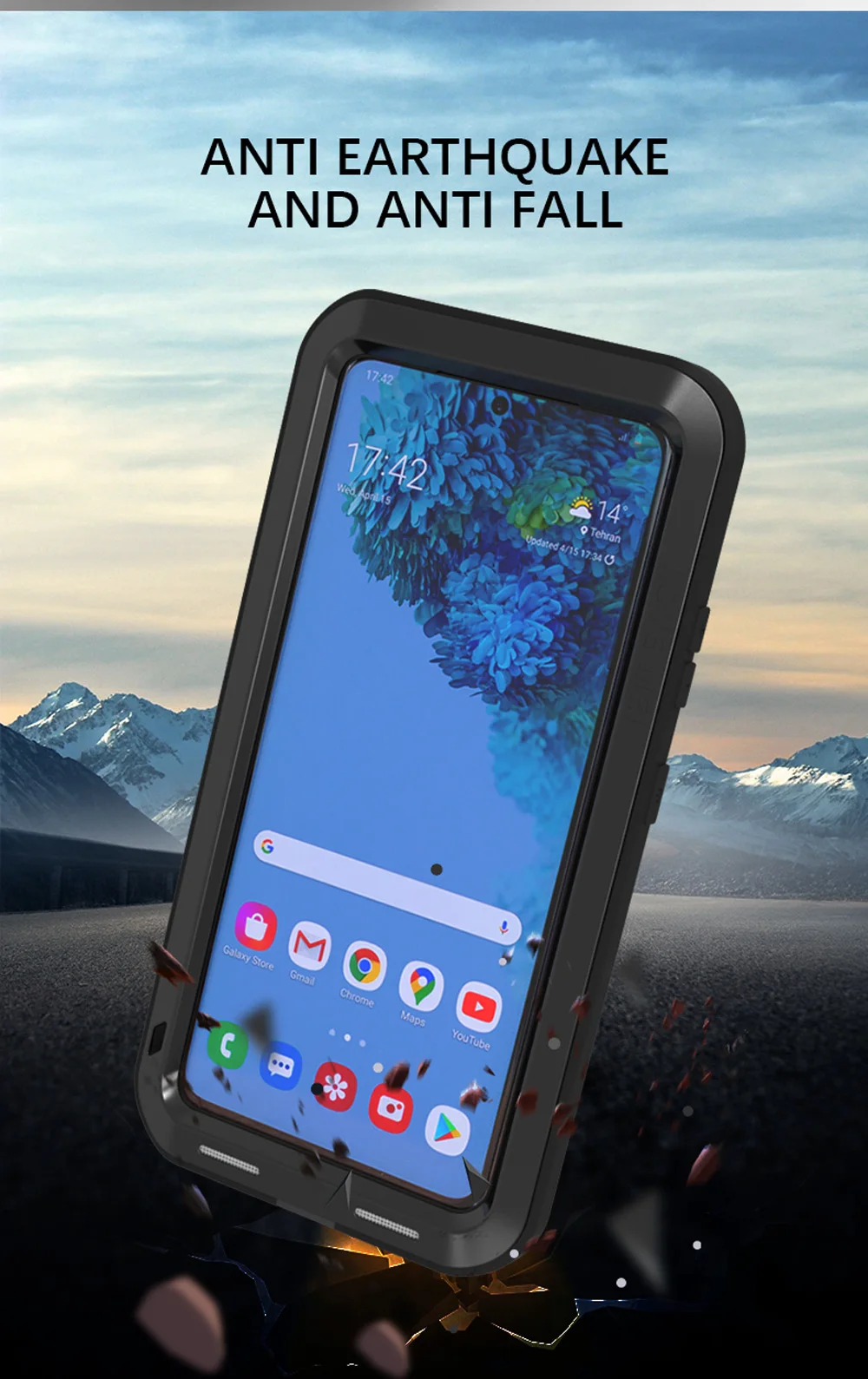 Love Mei Powerful Heavy Shockproof Fundas Metal Case For Samsung Galaxy S23 S22 S21 S20 Plus Ultra Silicone Coque Protect Cover