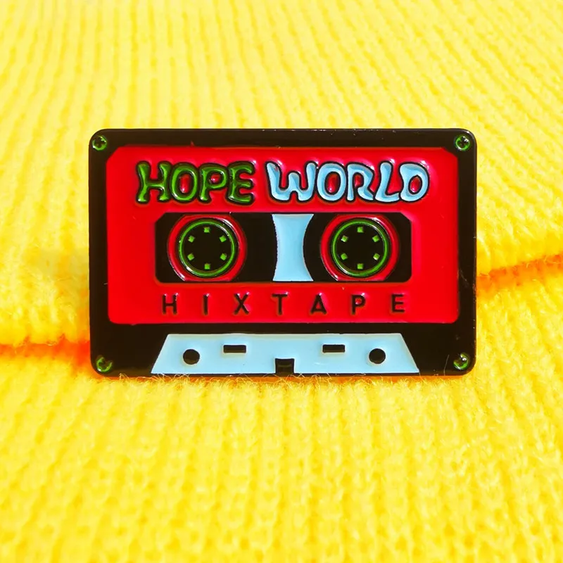 

JHope Hope World Album Art Enamel Brooch Pin Lapel Metal Pins Denim Jacket Brooches Badges Exquisite Jewelry Accessories