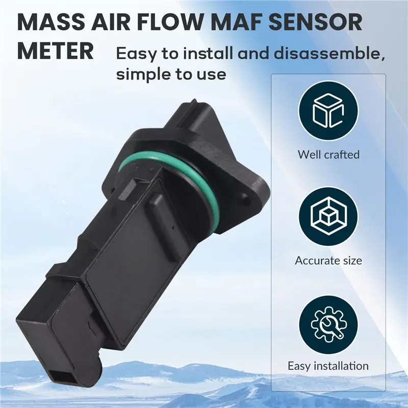 Фото Датчик массового расхода воздуха (MAF) для NISSAN SERENA 2.0 16V SR20DE 22680-AD21A 22680AD21A MF105HQ MF105B №2