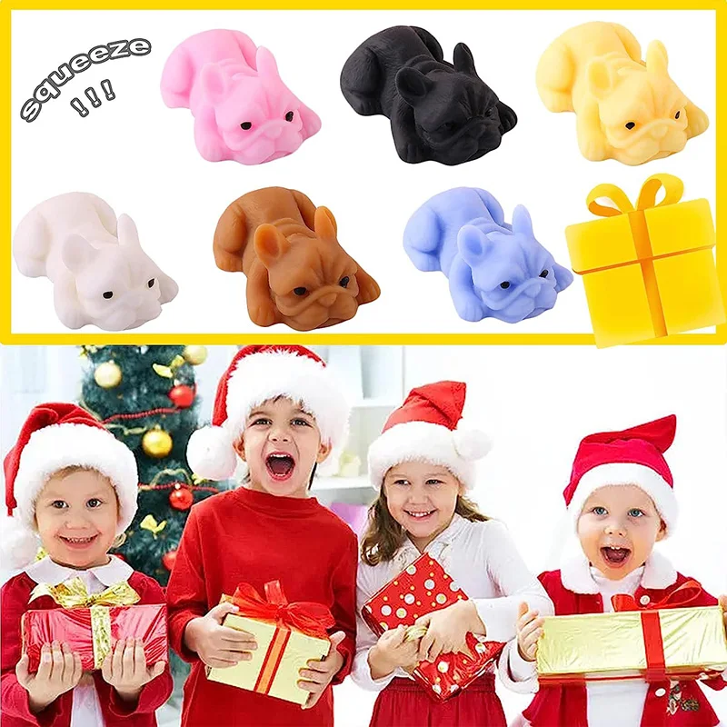 Dog Squishies Toys Kawaii Soft Puppy Stress Relief Vent Toy Decoration Collect Reward for Kids Gift Squishy Pig Sand Toys Cute enlarge