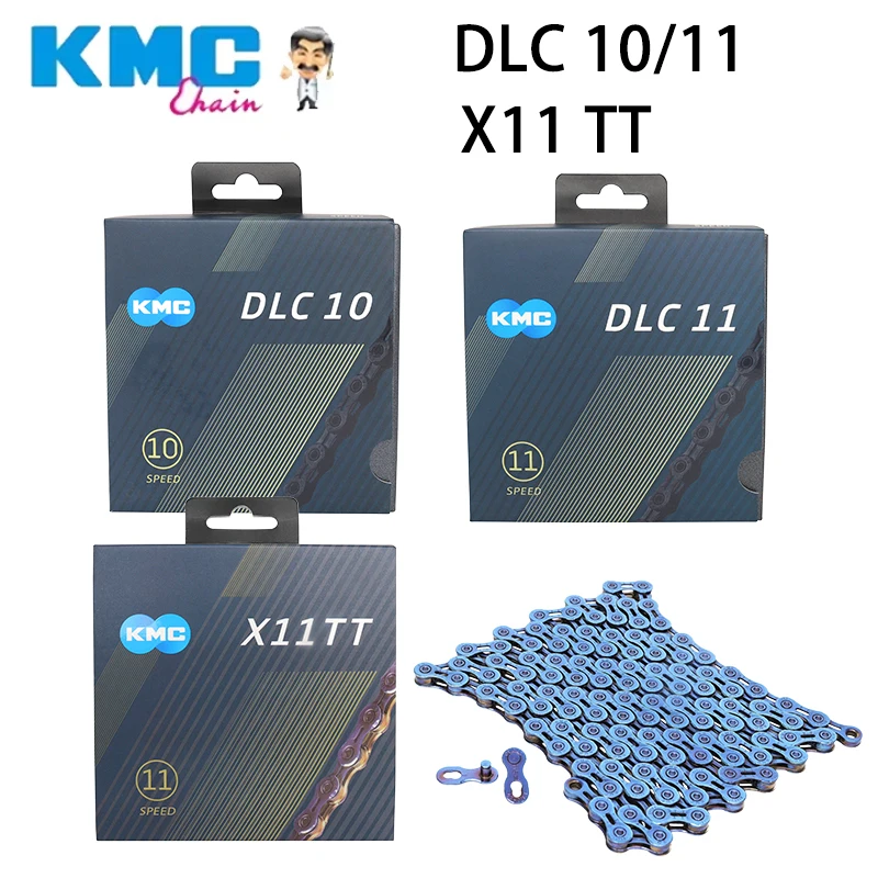 KMC 10/11 скоростная велосипедная цепь 118 звеньев для MTB Road Aurora цветная 11 В скоростных