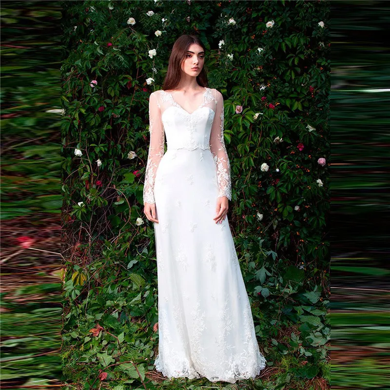 

Sweetheart A-Line Lace Appliques Wedding Dress With Long Jacket Bridal Gowns Simple Robe De Mariee Spring