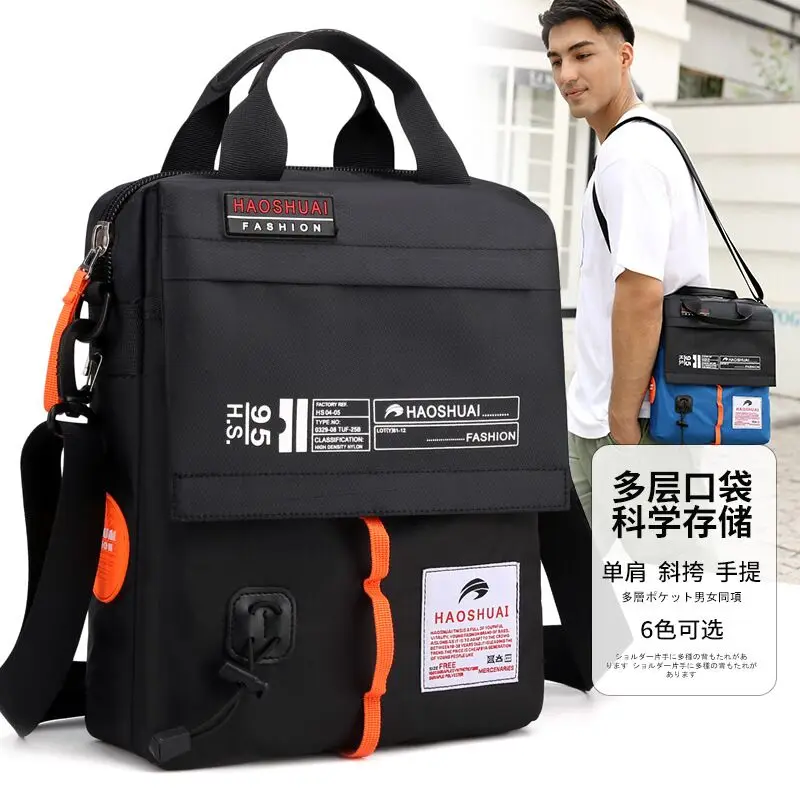 

New Brand Men's Shoulder Bag High Quality Boys Crossbody Bag light Man Messenger Bag Nylon Male Business Handbags Can load A4
