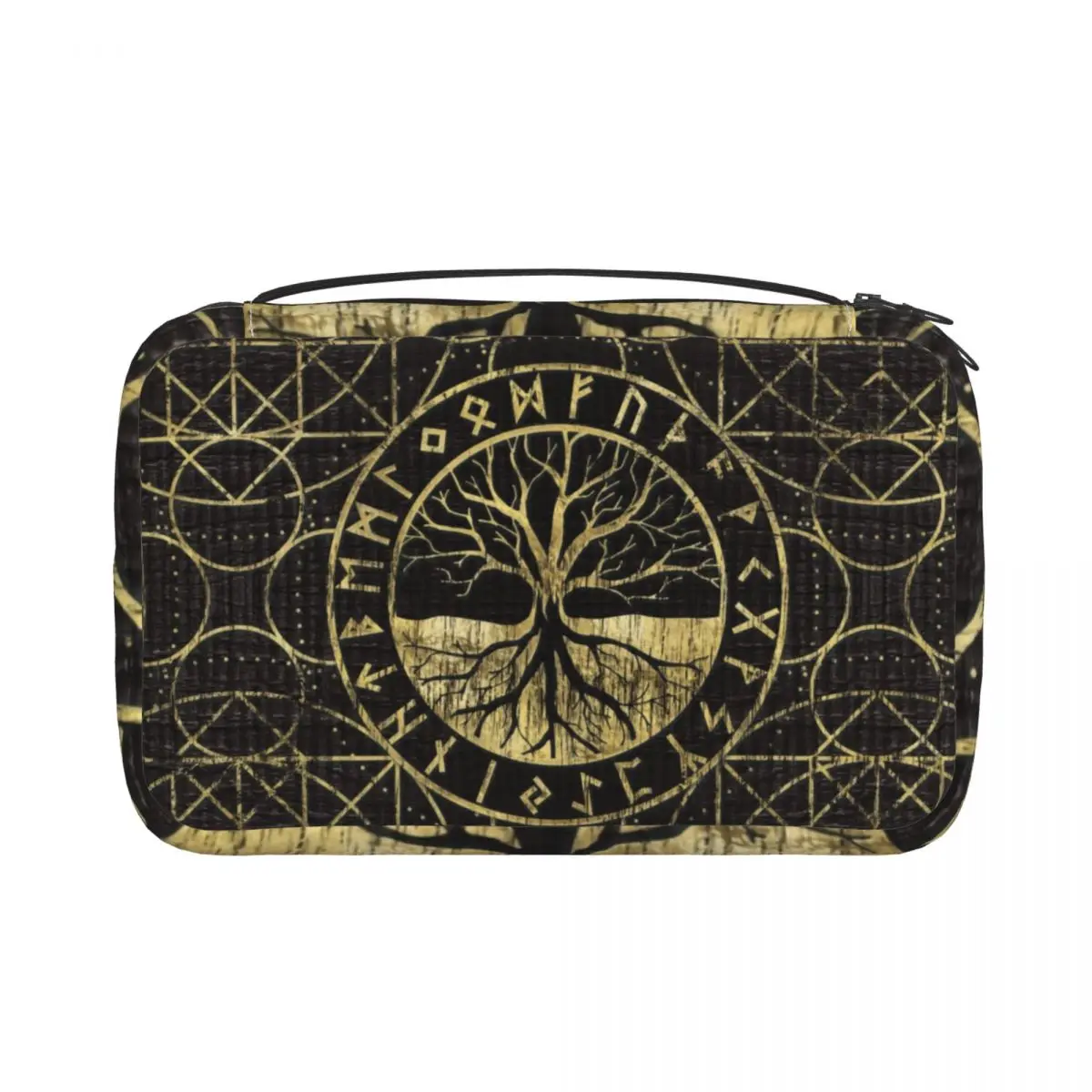 

Hanging Travel Tree Of Life Yggdrasil Runes Toiletry Bag Portable Viking Norse Symbol Cosmetic Makeup Storage Dopp Kit Box