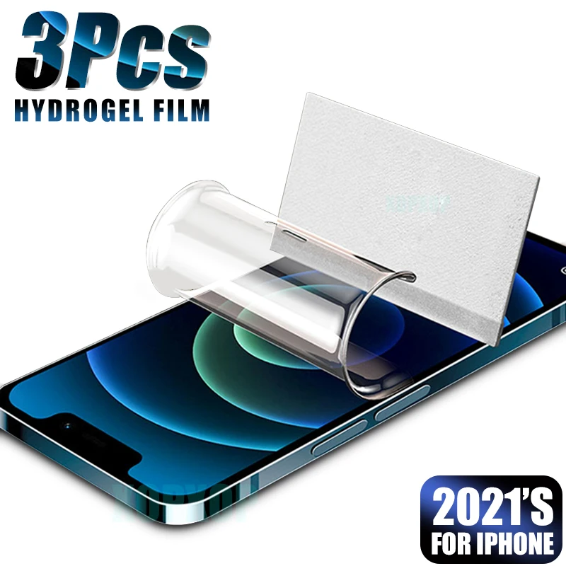 

Full Cover Protective Hydrogel Film Screen Protector For iPhone 11 12 Pro Xs Max Curved iPhone 6s 7 8 Plus Xr X Screen Protector
