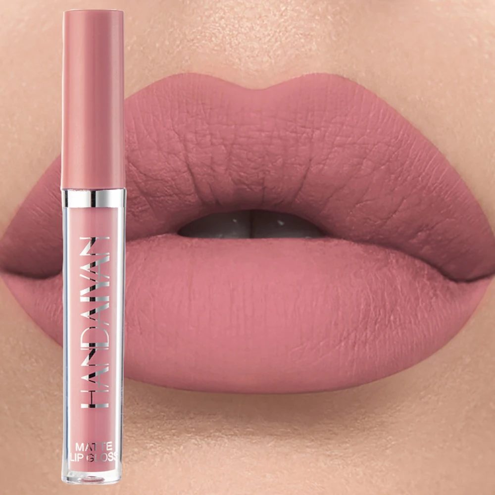 

HEALLOR Handaiyan 12 Colors Matt Lip Gloss Longlasting Red Nude Lipstick Liquid matte Waterproof Lipgloss Makeup