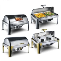 guangzhou unique catering stainless steel chafer dish buffet 9 litre luxury buffet food warmers chef in dish