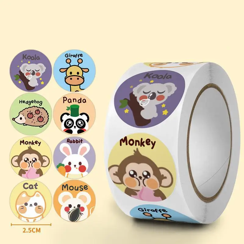 

Cute Reward Stickers, 500pcs Cartoon Animal Reward Motivational Stickers, Teacher Supplies for Classroom Potty Training Sticker