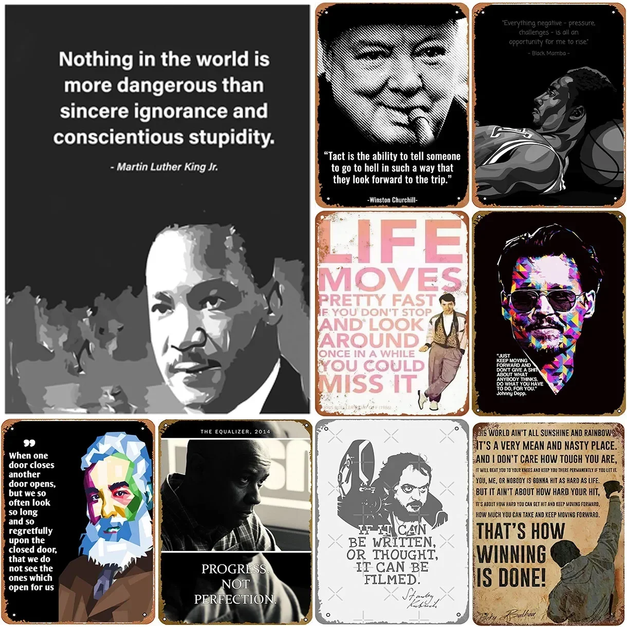 Металлические жестяные вывески доска Martin Luther King украшение на стену винтажные