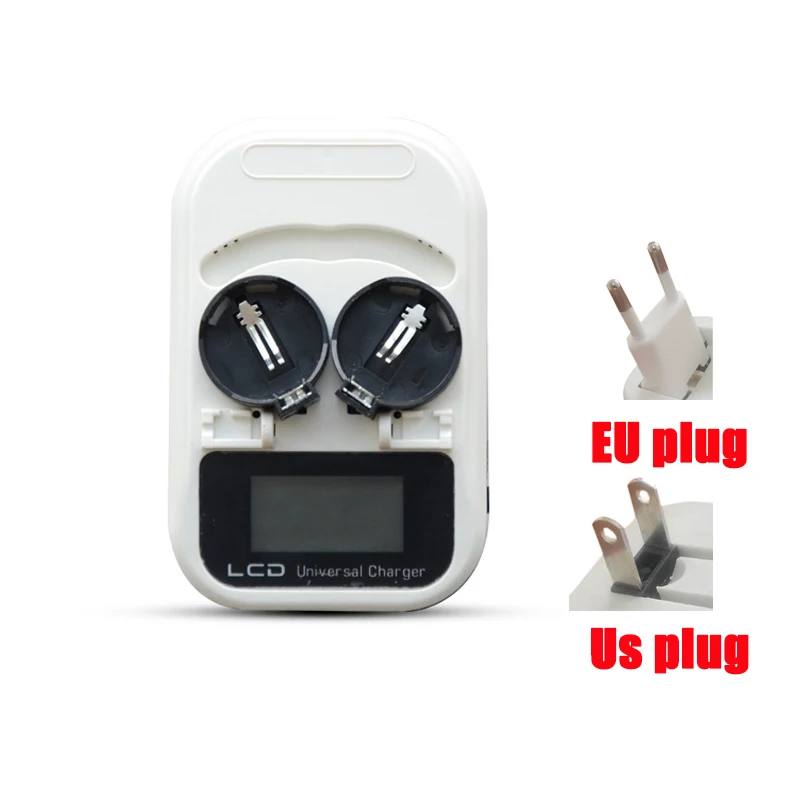 

3.6V LCD EU Plug Button Battery Charger Recharging for LIR2016/LIR2025/LIR2032/ML2016/ML2025/ML2032 Indicator intelligent 2-Slot
