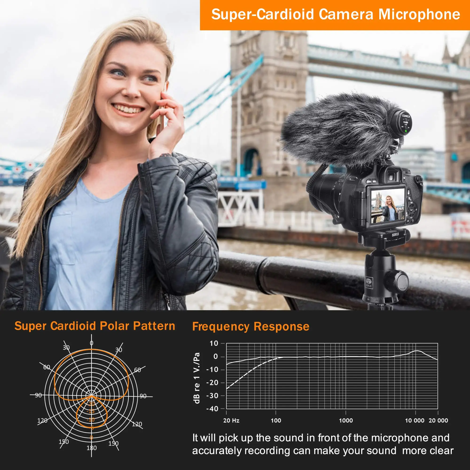 Фото COMICA v30 pro Dslr микрофон супер-кардиоидный дробовик для Canon Nikon Sony Matsushita Olympus DSLR камера видеокамера профессиональная №2