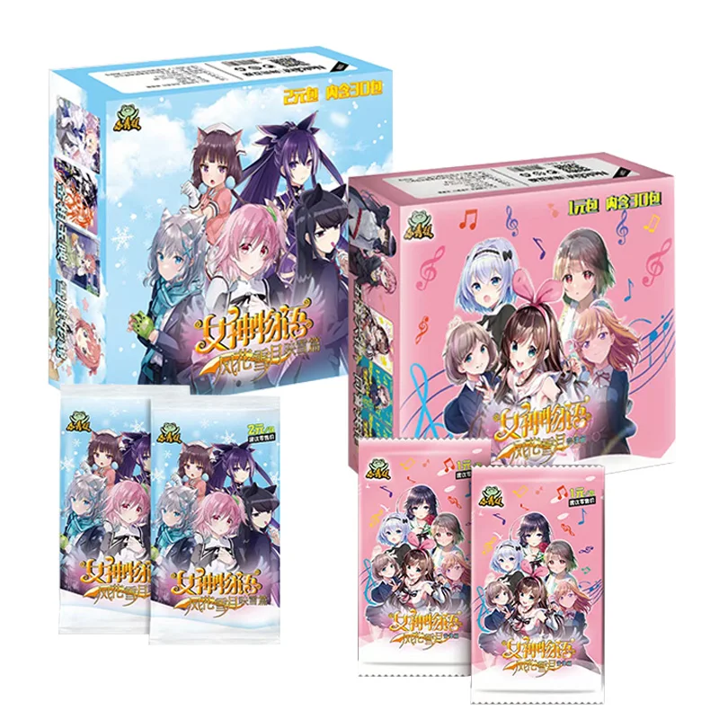 

Оригинальные Аниме фигурки богини история бороды вспышки карты Genshin EVA бронзирующий шлагбаум коллекционные бриллианты подарки для детей