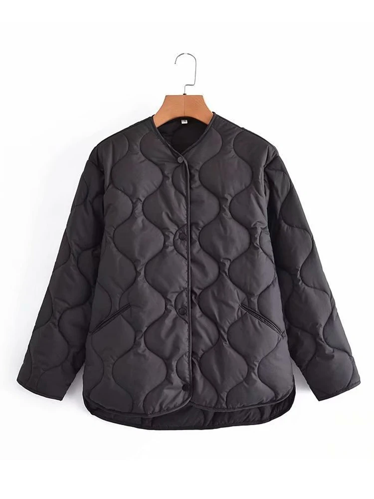 Женская однобортная куртка Toppies свободная с геометрическим рисунком оранжевого