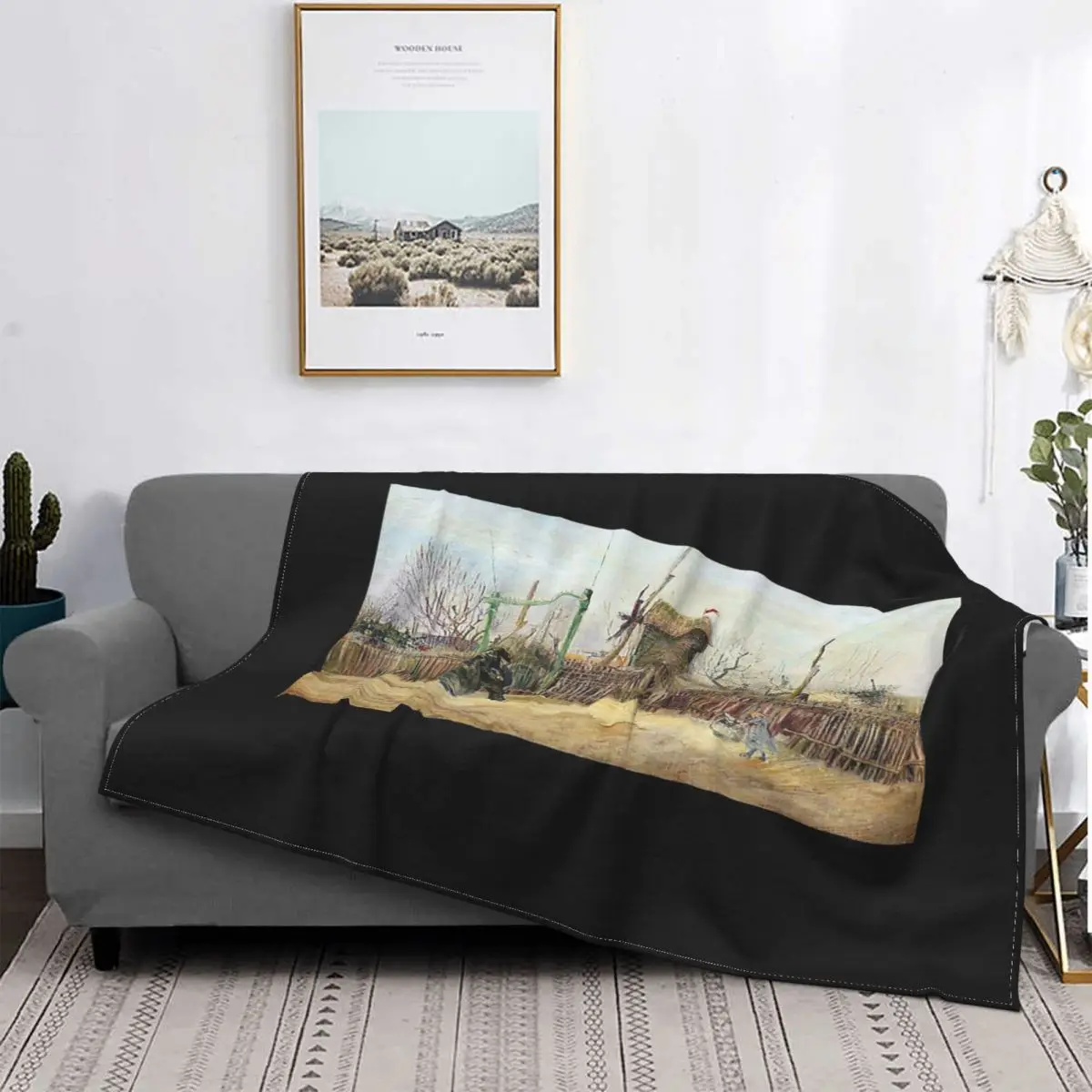 

Manta a cuadros de arte Vintage para cama, manta a cuadros para bebé, manta ponderada