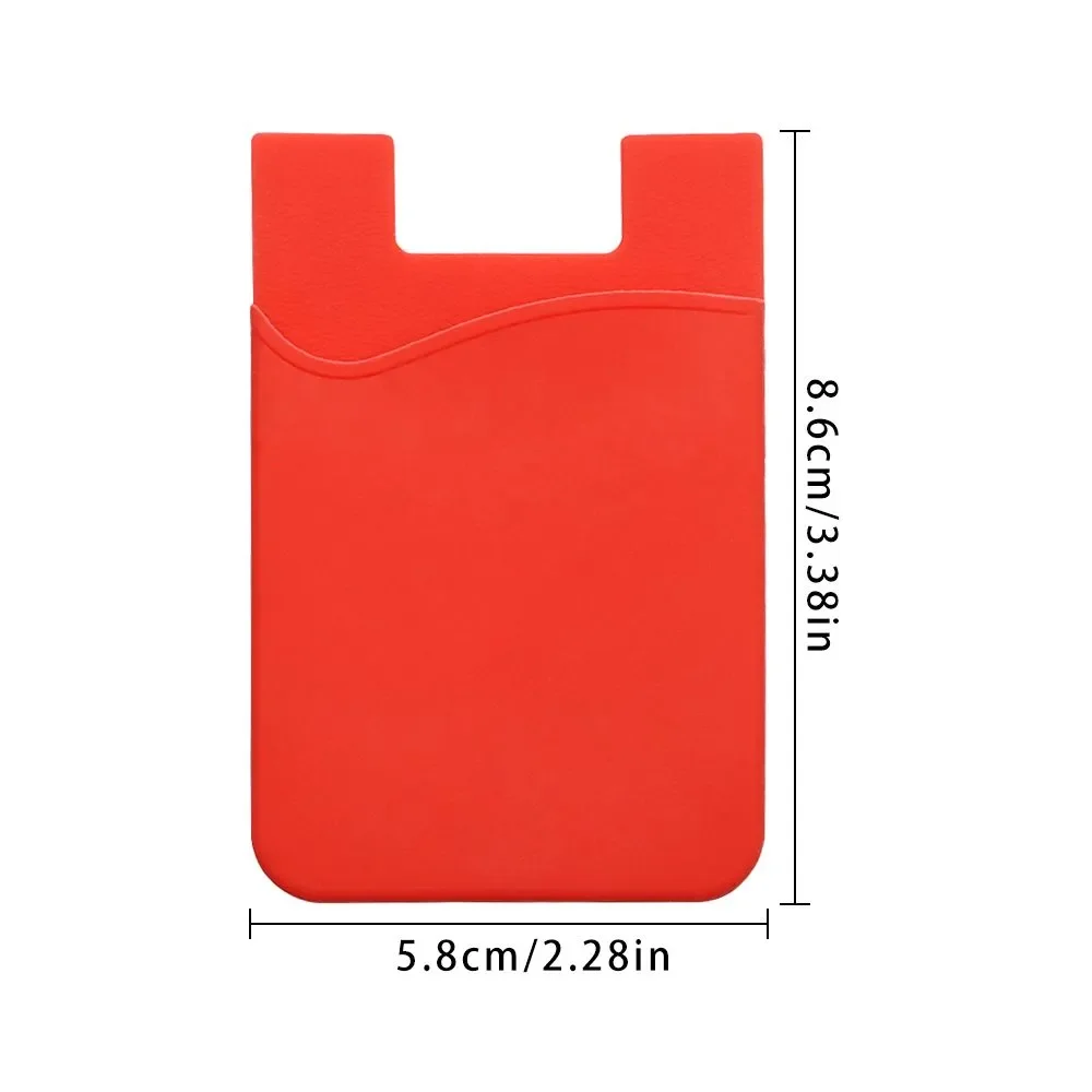 Credit Pocket Adhesive Fashion Women Men Cell Phone Holder ID Card Holder Slim Case Sticker Wallet Case