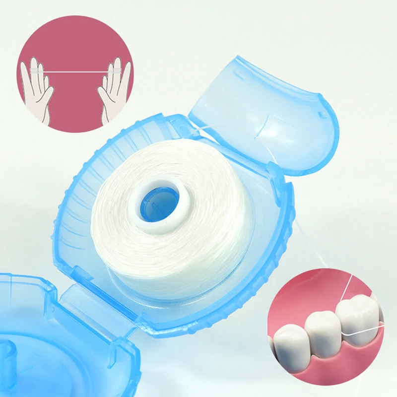 1 рулон зубная нить с мятным вкусом 50 м