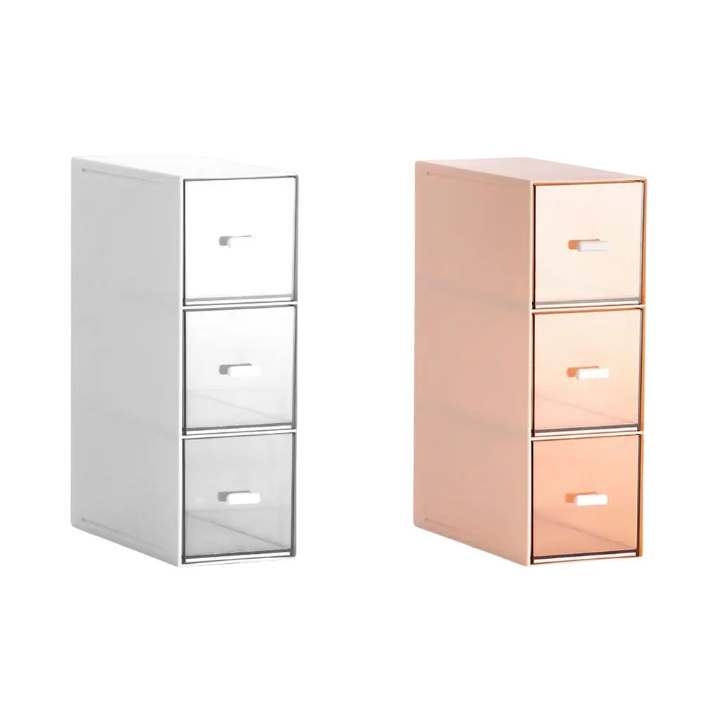 

Cosmetic Makeup Jewelry Stackable Storage Box Case Desktop Shelf Drawer Cabinet Stationery Display Organizer Office