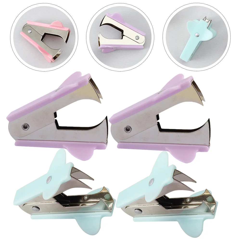 

4 Pcs Jaws Pneumatic Nail Remover Tool Nail Accessories School Supplies Stapler Stylish Pullers Simple Useful