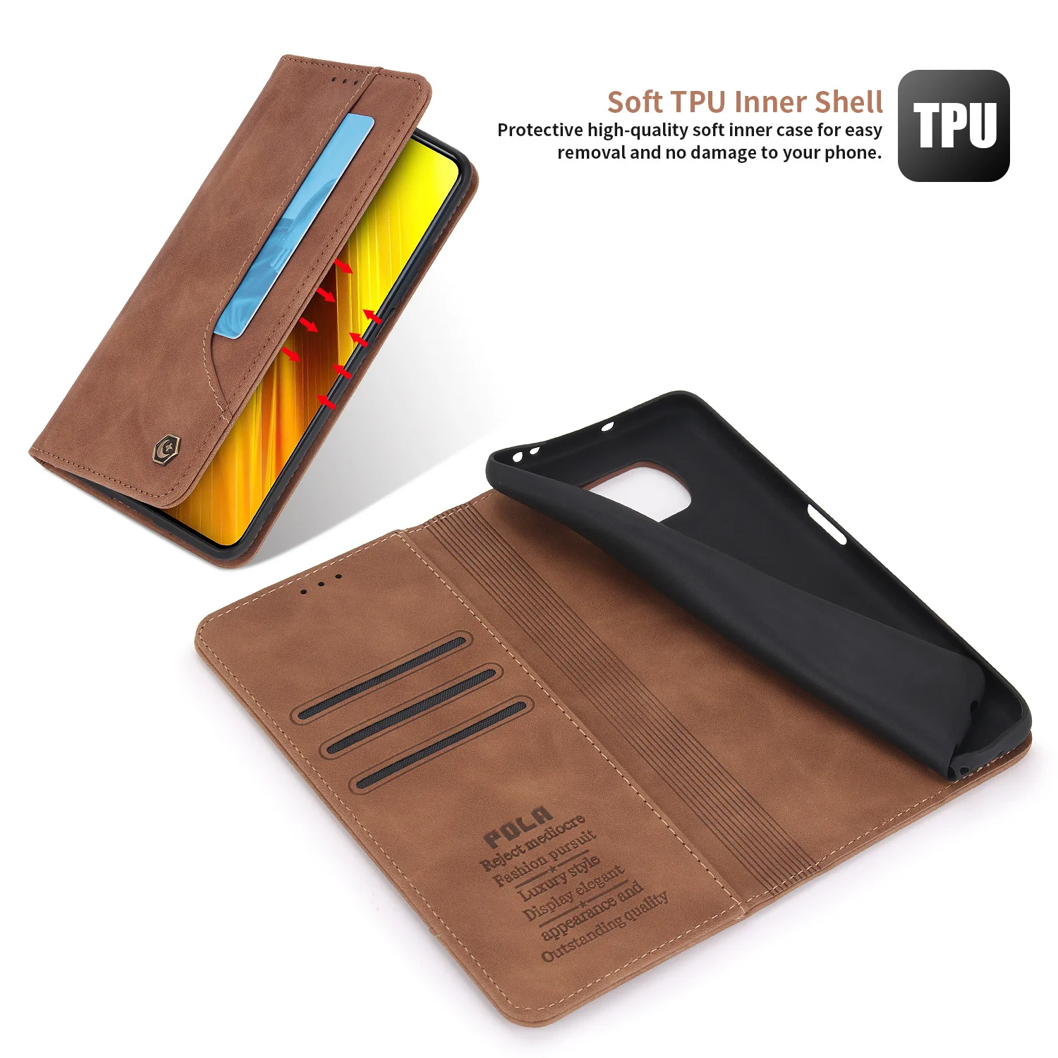 Flip Leather Case For Xiaomi Mi Poco X3 NFC GT F3 M3 X4 M4 Pro F4 12T 10T 11 11T Lite Magnet Wallet Cover Redmi Note 10S 11S 10A
