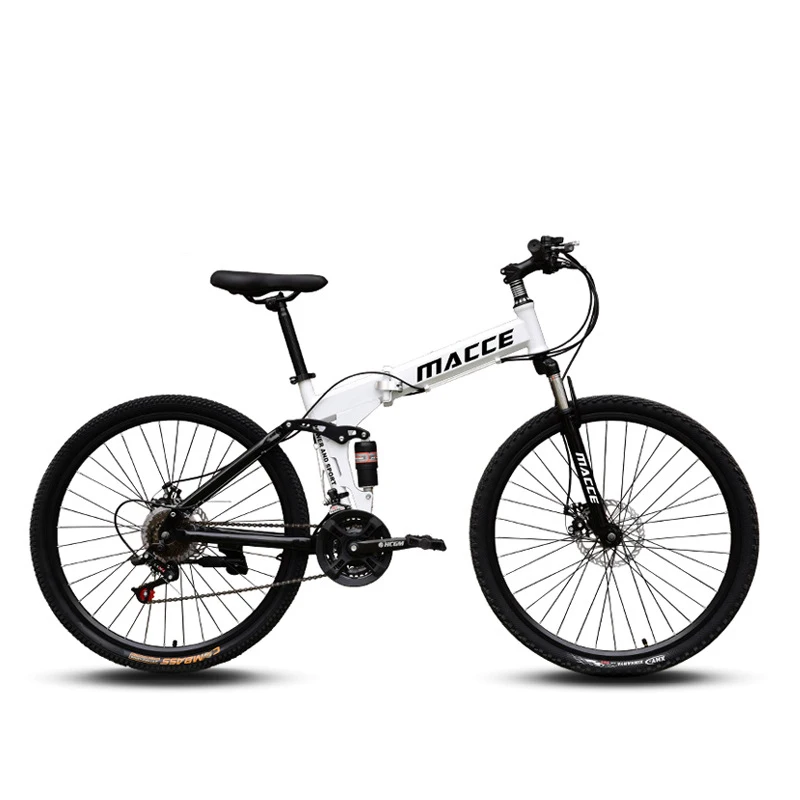 Cycling City Folding Bicycle 24/26 Inch Variable Speed Shock Absorption Student Folding Bicycle Adult Disc Brake Mountain Bike