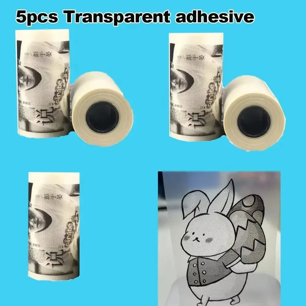 Прозрачная самоклеящаяся терморулонная бумага совместимая с T02/M02/X5 для