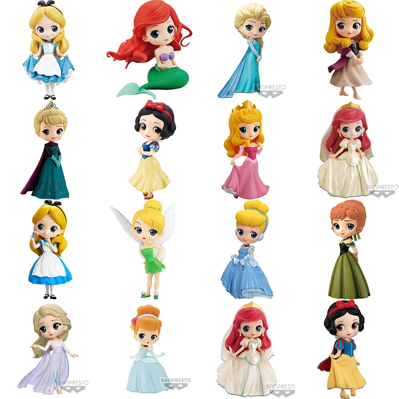 

Экшн-фигурка Принцессы Диснея, 15 см, серия Qposket, статуэтка фалэль, милая модель куклы, статуэтка, подарок на день рождения для детей