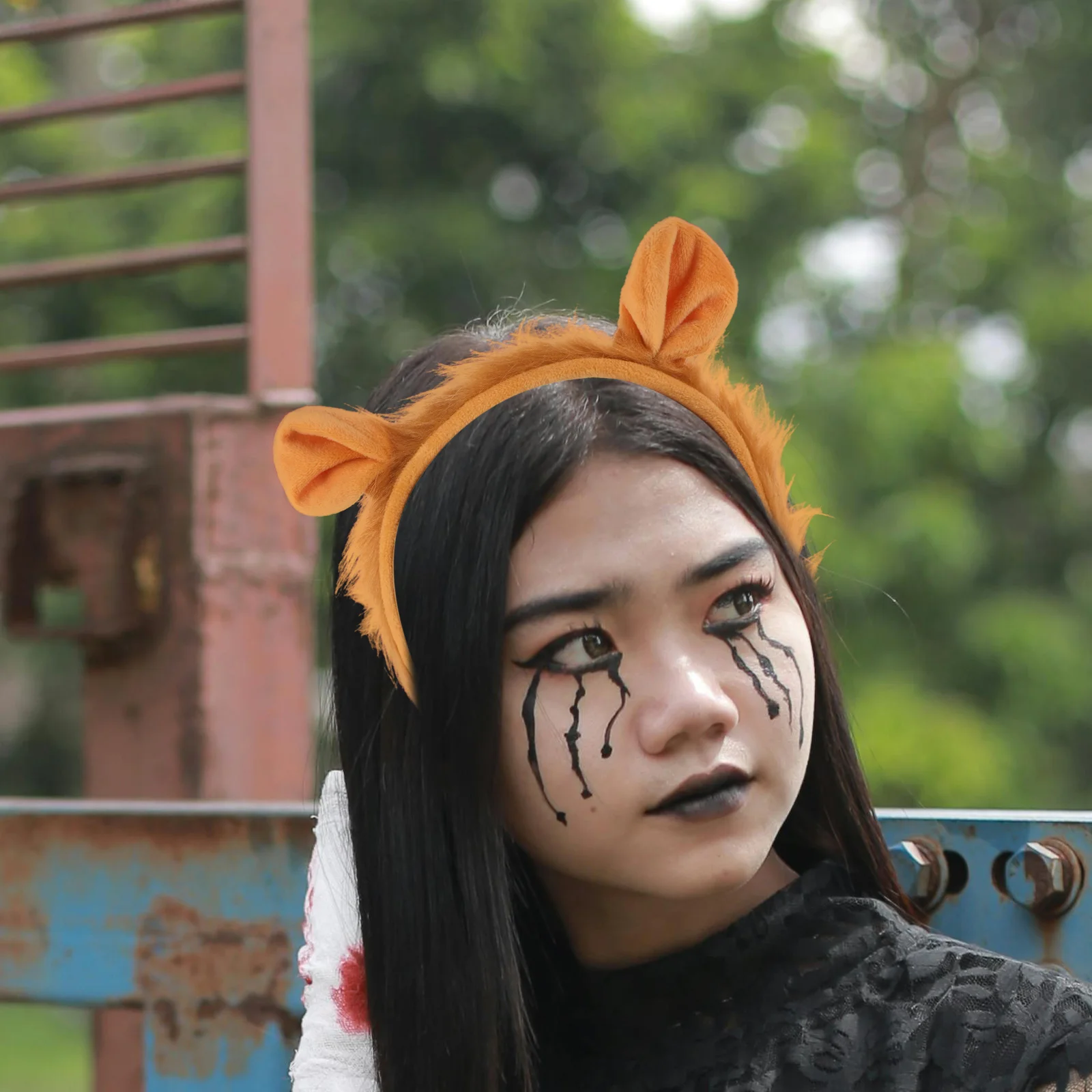 Вечерние костюм льва меховой хвост животного львы королевские уши повязка на