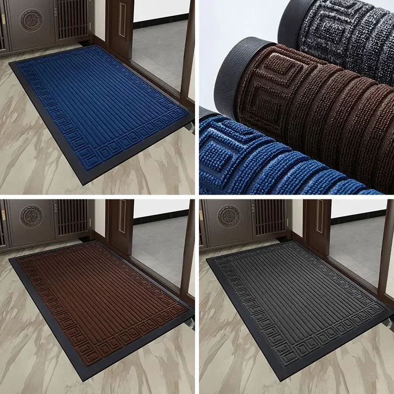 Резиновый противоскользящий коврик входная дверь балкон наружный пылезащитный