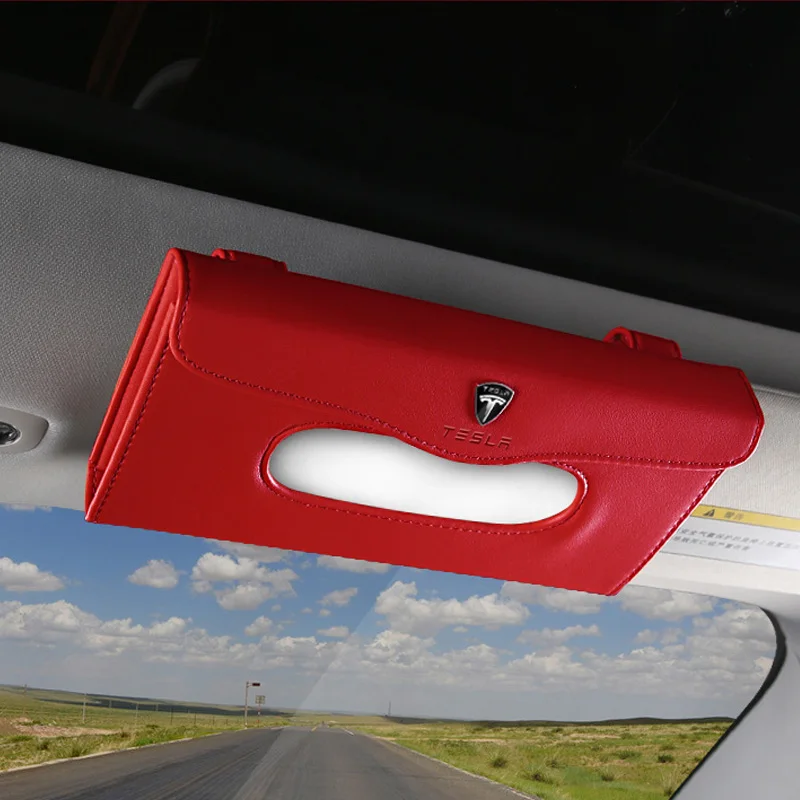 

Кожаный солнцезащитный козырек для Tesla Model 3 X Y S, аксессуары для автостайлинга
