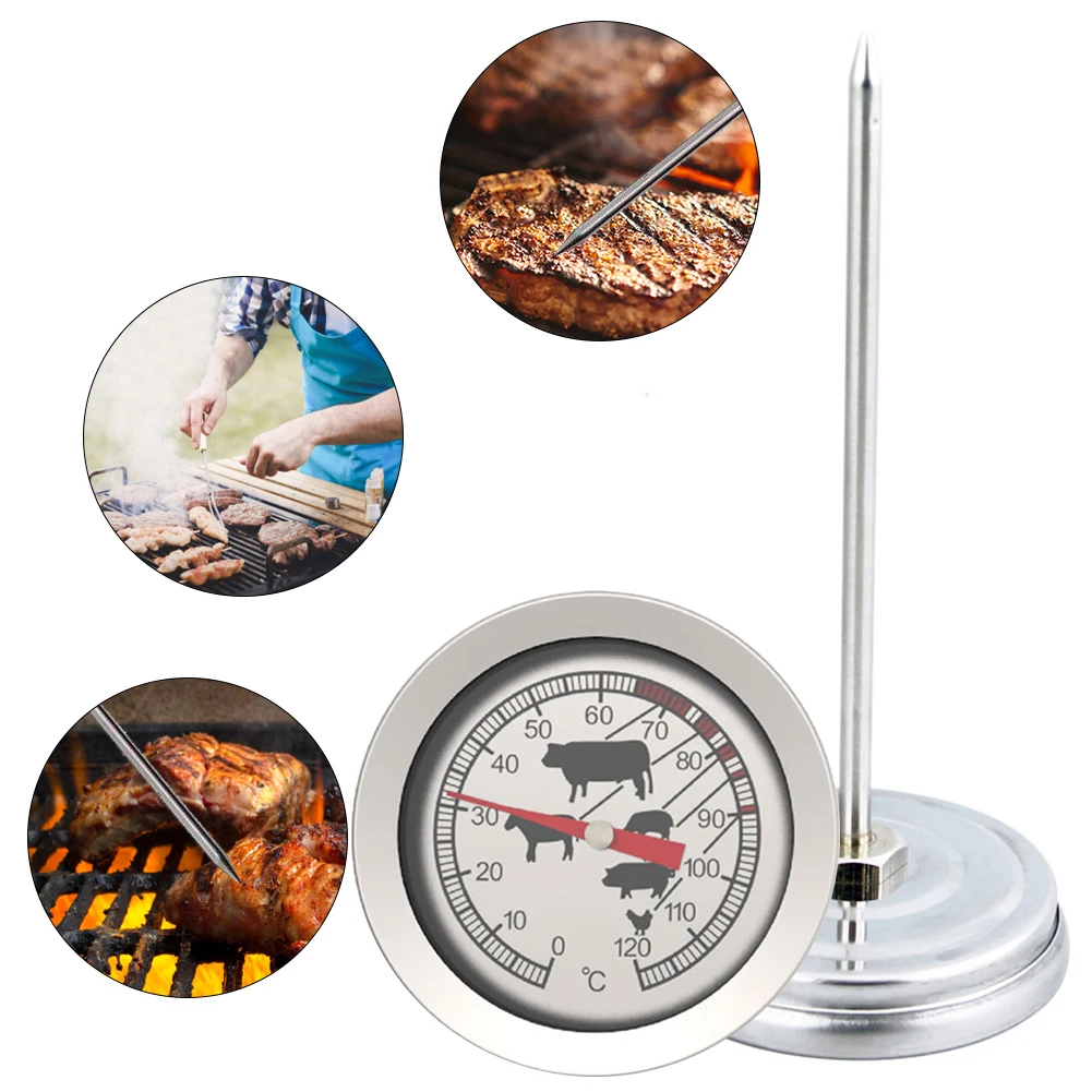

Kitchen Digital BBQ Food Thermometer Meat Thermometer Cooking Food Kitchen BBQ Probe Milk Meter Gauges Oven Thermometer Tool