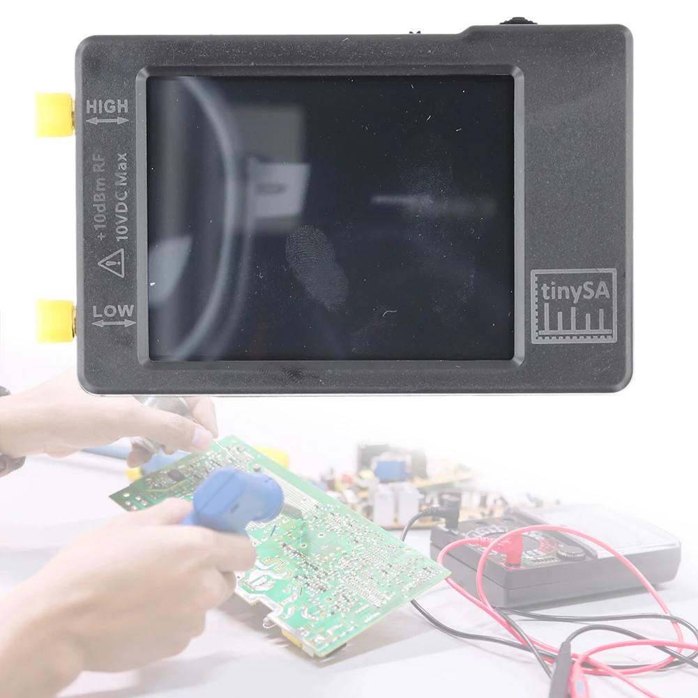 

2-in-1 Frequency Analyzer 2.8/4inch Display Signal Generator Spectrum Analyzer with 32GB Card Upgraded V0.3.1 with ESD Protect