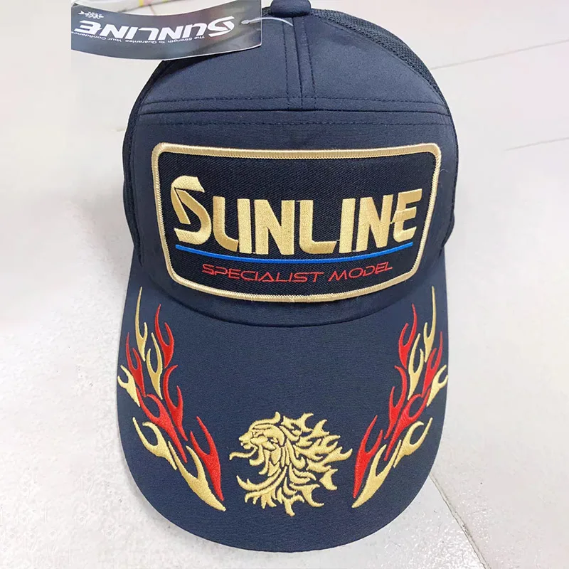 Фото Рыболовная Кепка Sunline, летняя Солнцезащитная вышитая рыболовная шляпа с зажимом, быстросохнущая №5