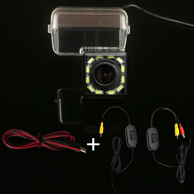 HD Беспроводная Автомобильная CCD задняя камера рыбий глаз 8 12 светодиодов