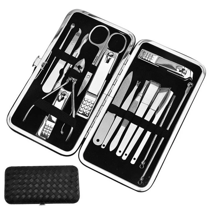 

16 шт./набор, щипцы для маникюра и педикюра, из нержавеющей стали