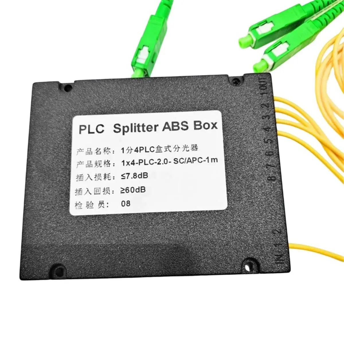 Оптический разветвитель 1x4 SCFTTH, оптический соединитель FBT, 1:4 SC, одномодовый, симплексный, PLC оптический сплиттер (art.: 3920dbc7eefde) - 3920dbc7eefde